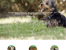 Tablet Screenshot of barkingmaddogtraining.co.uk